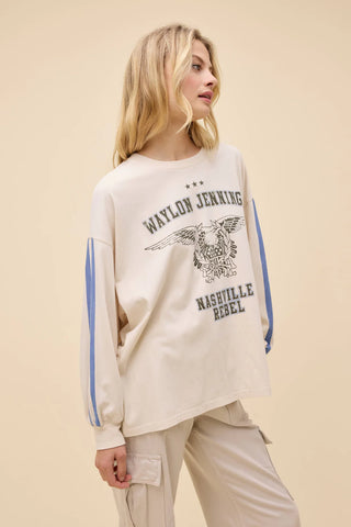 Waylon Jennings Nashville Rebel Long Sleeve