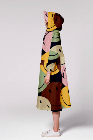 Retro Smiley - Rain Poncho