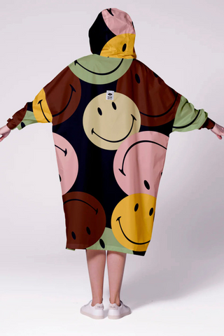 Retro Smiley - Rain Poncho