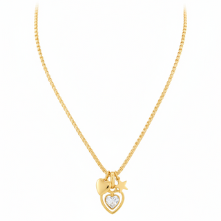 Navy Heart Necklace