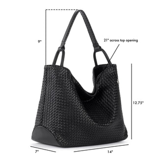MIA Woven Leather Tote