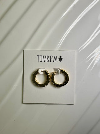 Pansy Hoop Earrings