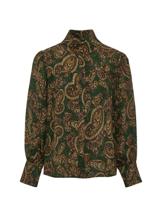Uma High Neck Silk Top