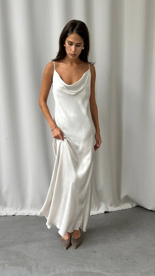 Alena Satin Dress