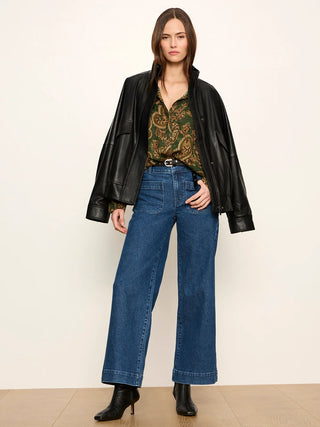 Uma High Neck Silk Top