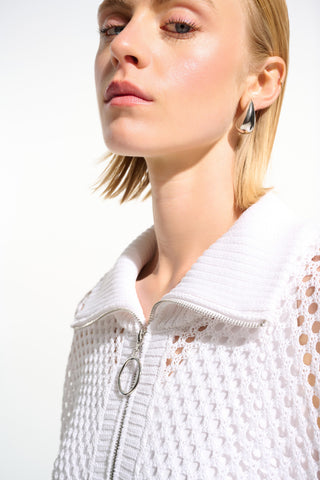 Zipper Closure Relaxed Fit Top