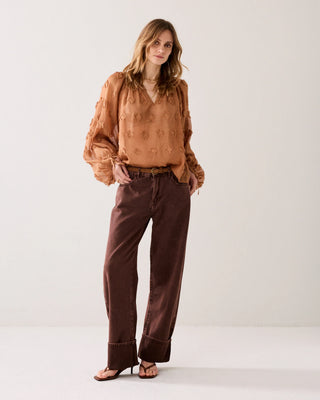 Transparent top with 3D dots