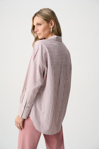 Striped Jewel Embellished Shirt