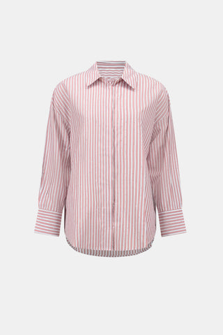 Striped Jewel Embellished Shirt
