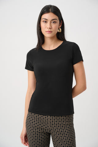 Silky Knit Fitted T-Shirt