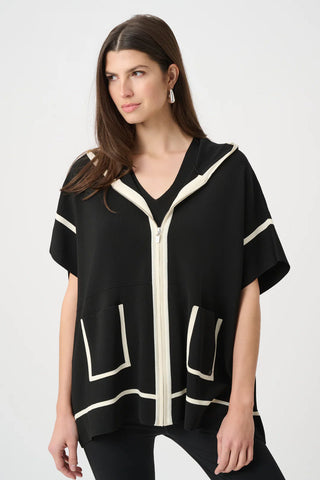 Short Sleeve Hooded Boxy Jacket