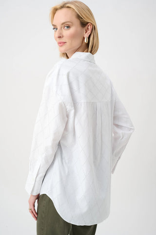 Rhinestone Harlequin Button-Down Shirt