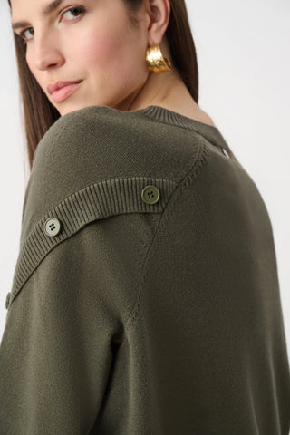 Brushed Knit Tulip Sleeve Sweater