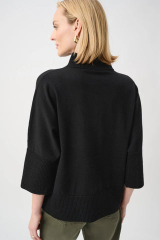 Funnel Neck Sweater with Zipper