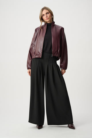 Mock-neck Bomber Jacket Style