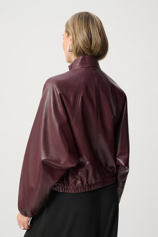 Mock-neck Bomber Jacket Style