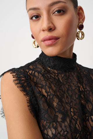 Lace Mock Neck Top