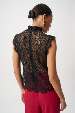 Lace Mock Neck Top