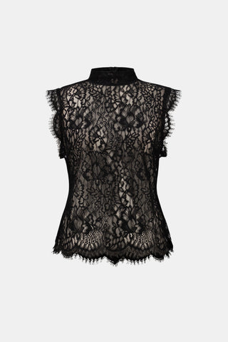 Lace Mock Neck Top