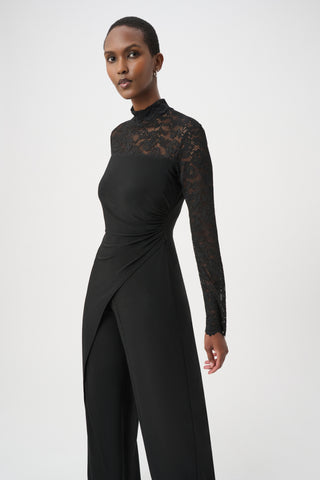 High Neck Lace Jumpsuit