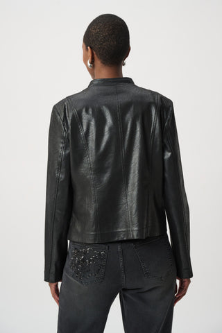 Embellished Foiled Suede Jacket