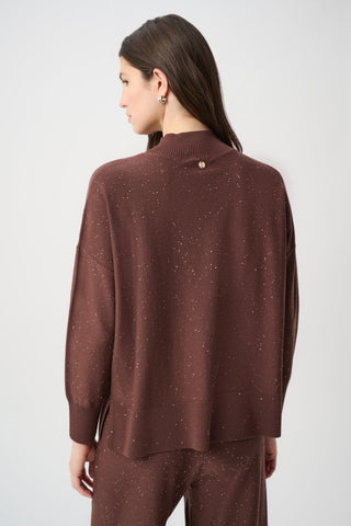 Sequin Mock Neck Sweater