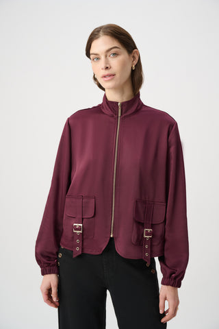 Zippered Casual Long Sleeve Jacket