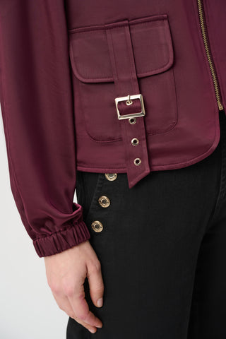Zippered Casual Long Sleeve Jacket