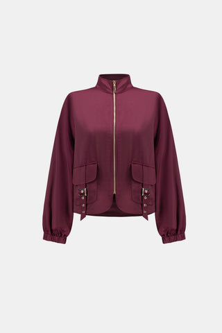 Zippered Casual Long Sleeve Jacket