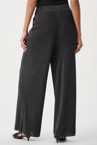 Lurex Sweater Wide-Leg Pants