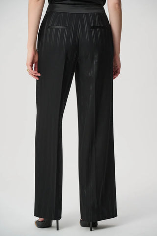 Tailored Striped Wide-Leg Pants