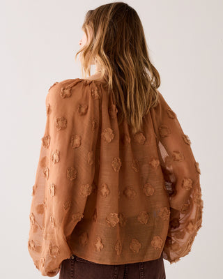 Transparent top with 3D dots