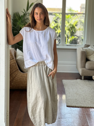 Lana Linen Skirt