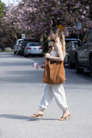 RISA Suede Knot Tote
