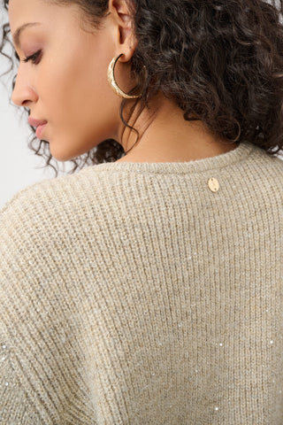 Sequined Boxy Cardigan