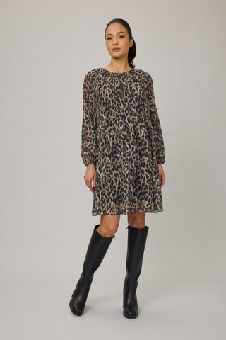 Georgette Plisse Dress