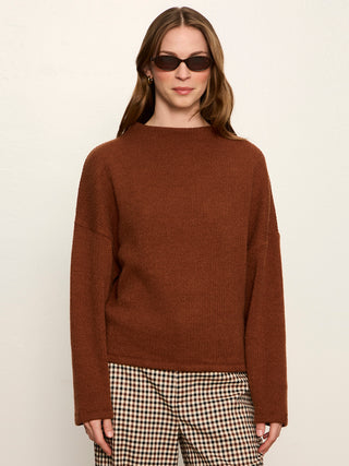 Ribbed Dolman Sweatshirt