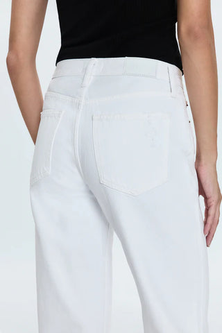 Lexi Mid Rise Bowed Straight Jean