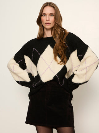 Argyle Crew Sweater