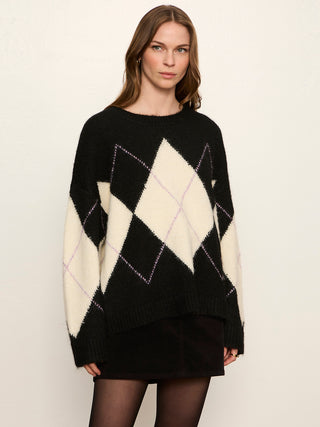 Argyle Crew Sweater
