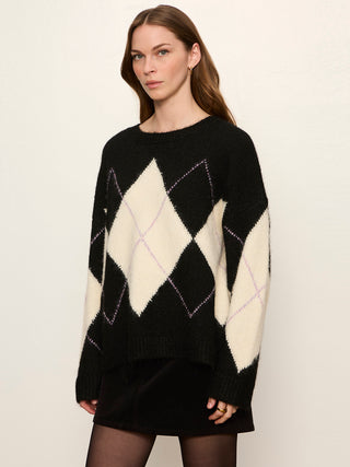 Argyle Crew Sweater
