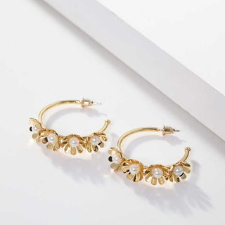 Daisy Hoop Earring