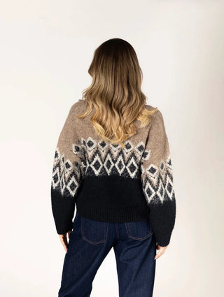 Aria Fair Isle Crew Sweater