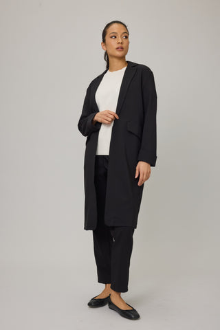 Smooth Stretch Long Blazer