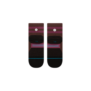 Run Quarter Socks Light Wool Dark Brown Multi