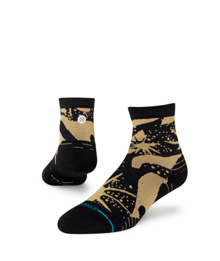 Sun Dust Quarter Socks Black/Brown