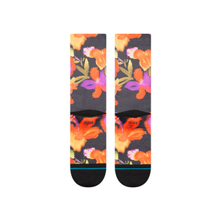 Watered Crew Socks Black