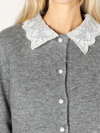 Aisha Lace Collar Cardi