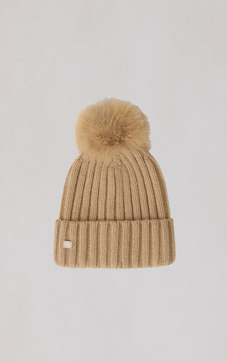 Amalie Knit Hat With Removable Pom