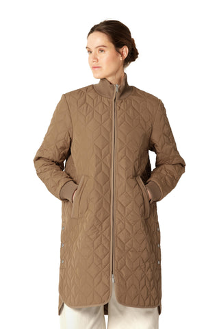 Long Padded Quilt Jacket